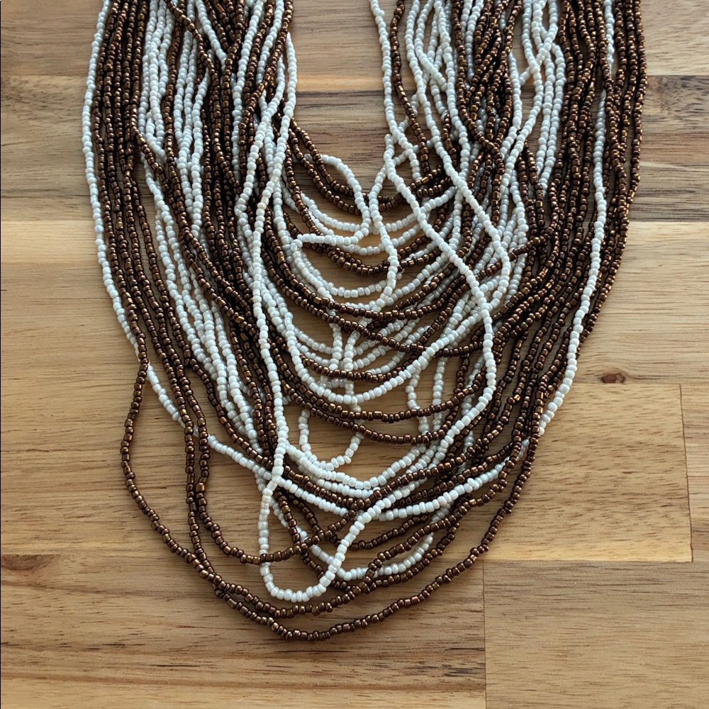 Beaded Boho Magic Statement Piece Neutral Bohemia… - image 6